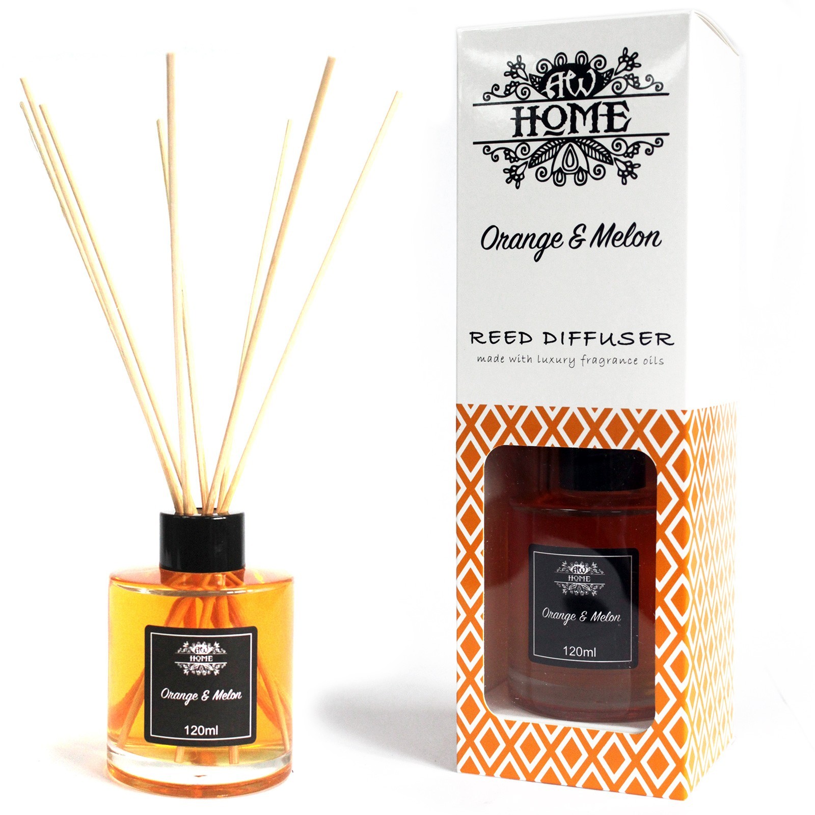 αρωματικό reed diffuser πορτοκάλι πεπόνι 120ml