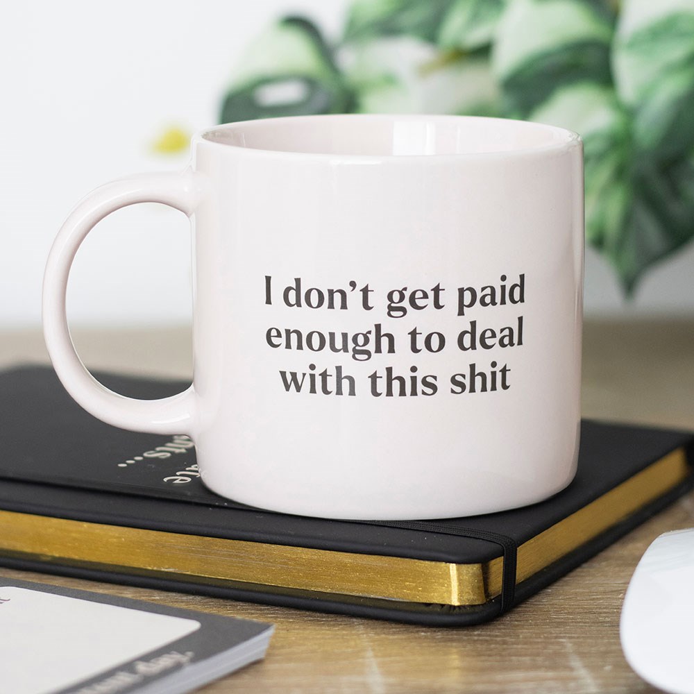 Κεραμική κούπα I don't get paid enough - Image 2