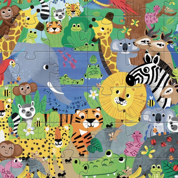 Puzzle Αριθμητικής Γίγας Ζούγκλα 54τμχ - Image 3