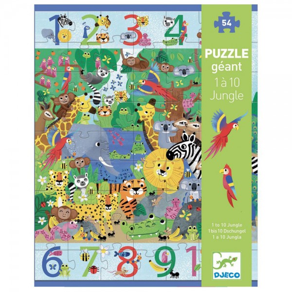 Puzzle Αριθμητικής Γίγας Ζούγκλα 54τμχ