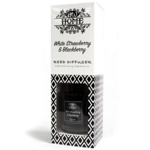 white strawberry blackberry diffuser packaging κομψό gift box