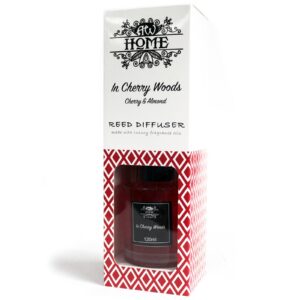 in cherry woods reed diffuser γυάλινο μπουκάλι gift box