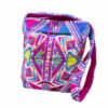 μεγάλη βαμβακερή τσάντα crossbody boho sunrise χρώματα