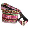 jacquard τσάντα ώμου ροζ ethnic boho βαμβάκι γυναικεία